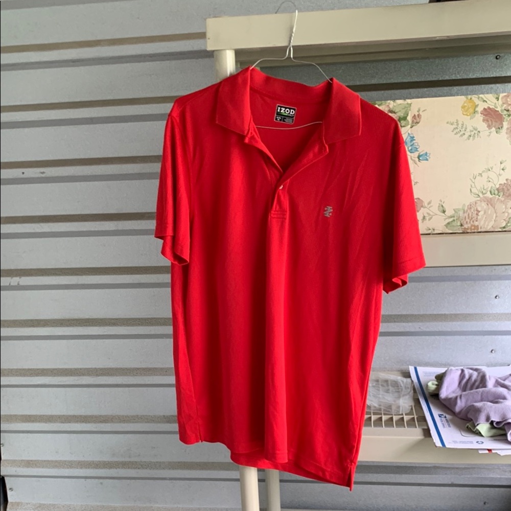Izod Red Polo Shirt Classic Style